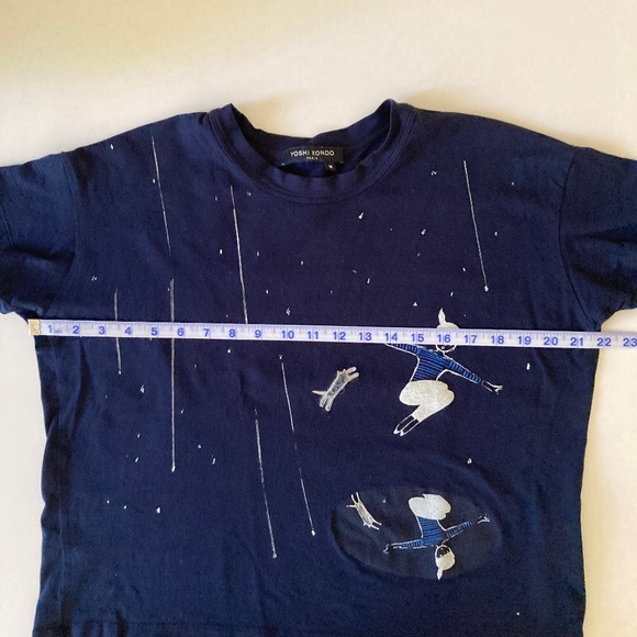 Yoshi Kondo Cotton T-shirt Navy Size M - Picture 3 of 10
